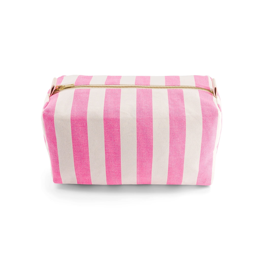 Wash Bag "Vic" Stripes Neon Pink