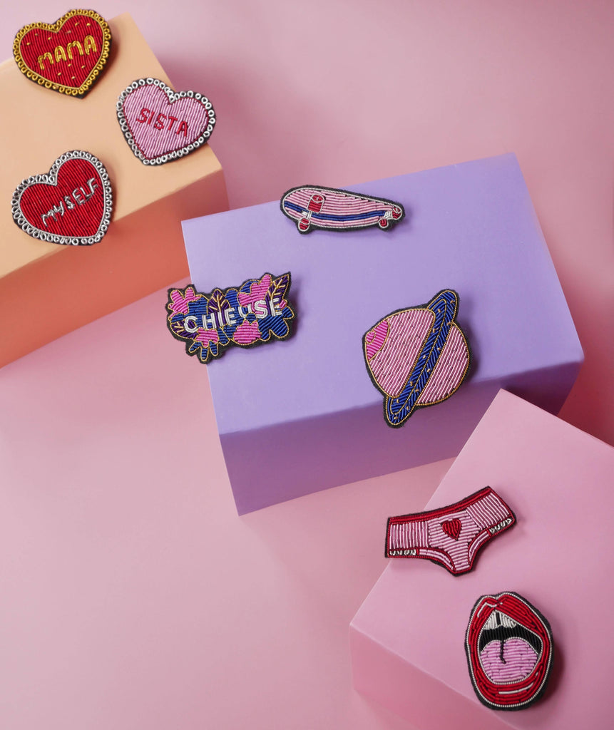 Brosche "Ex-Voto-Pink"
