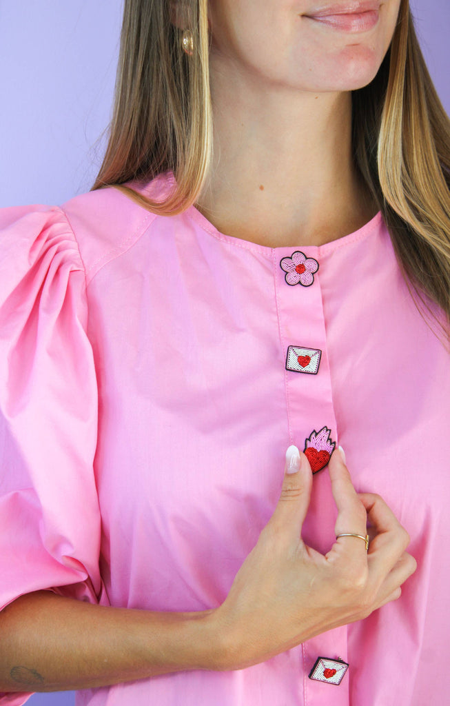 Brosche "Flaming Heart"