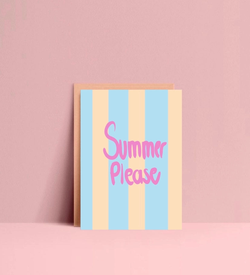 Postkarte "Summer Please"