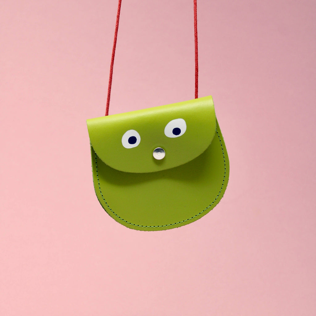 Geldbörse "Googly Eye String" Grün
