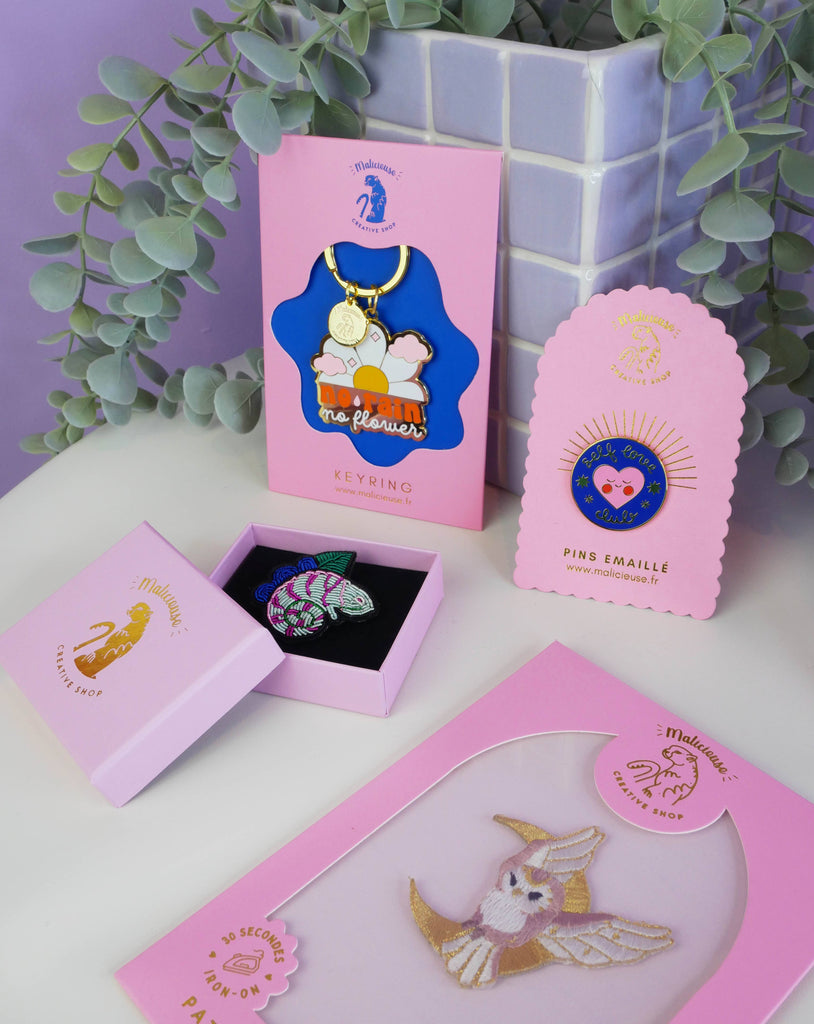 Brosche "Ex-Voto-Pink"