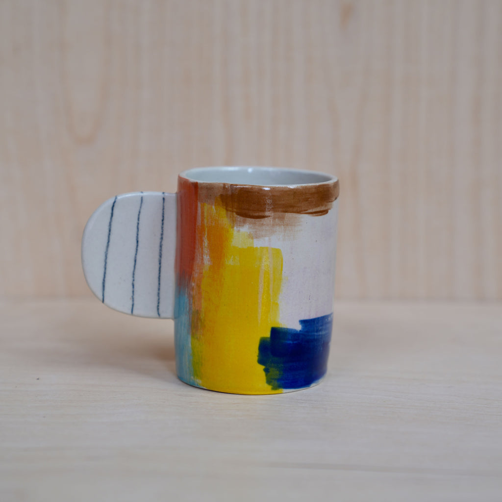 Keramik Unikat-Kunst Tasse "Free Jazz" - #09