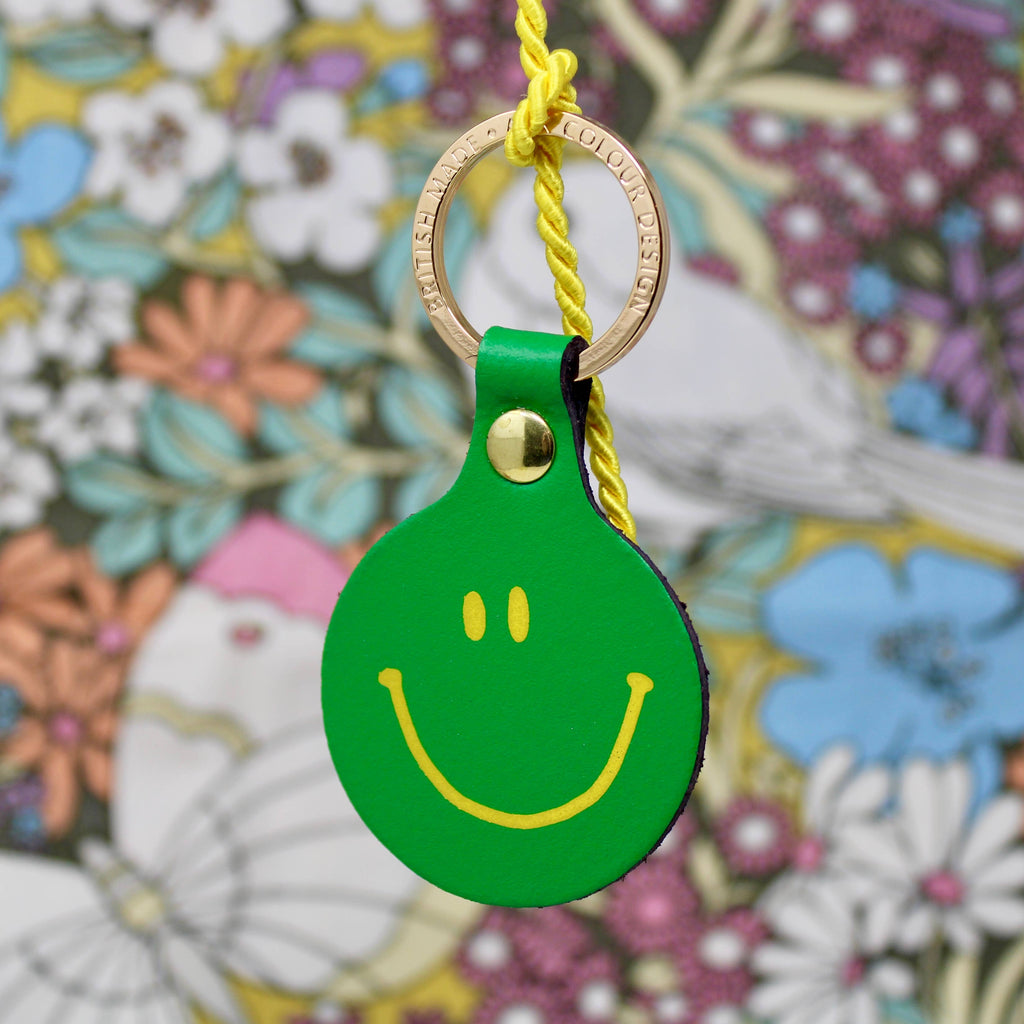 Schlüsselanhänger "Smilie Face" Blassrosa