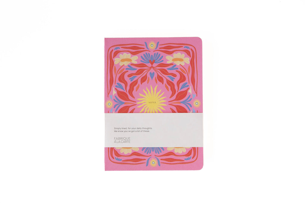Fabrique-Notebook "Sun" - Pink