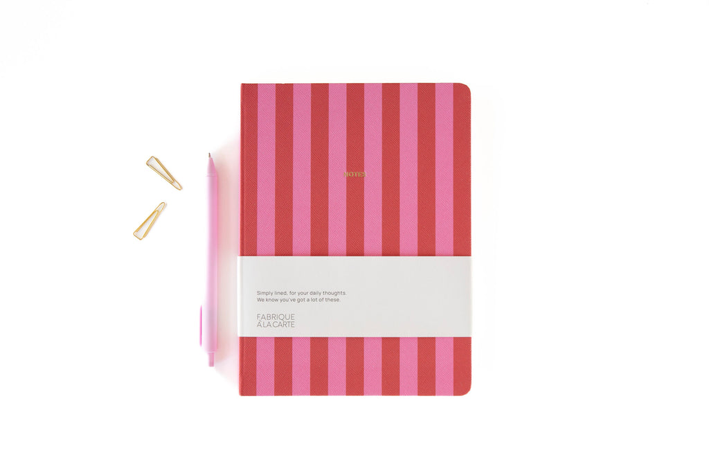 Fabrique-Notebook "Stripes" - Pink