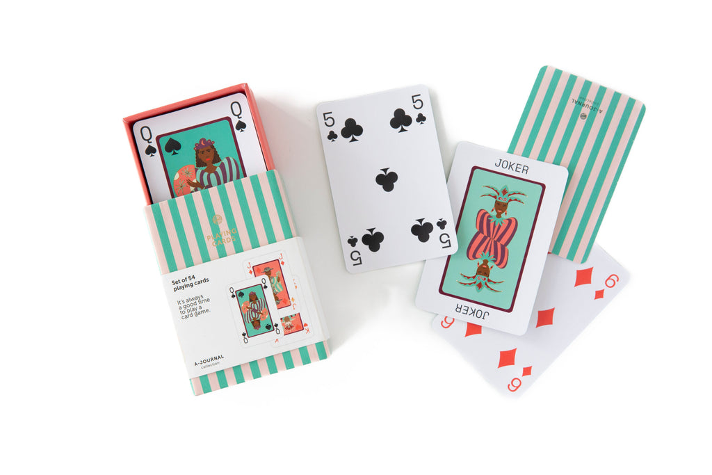 Kartenspiel "Playing Cards" – Stripes Green