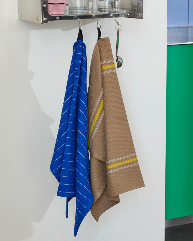 HAY Geschirrtuch "Canteen Tea Towel" Blue Pinstripe
