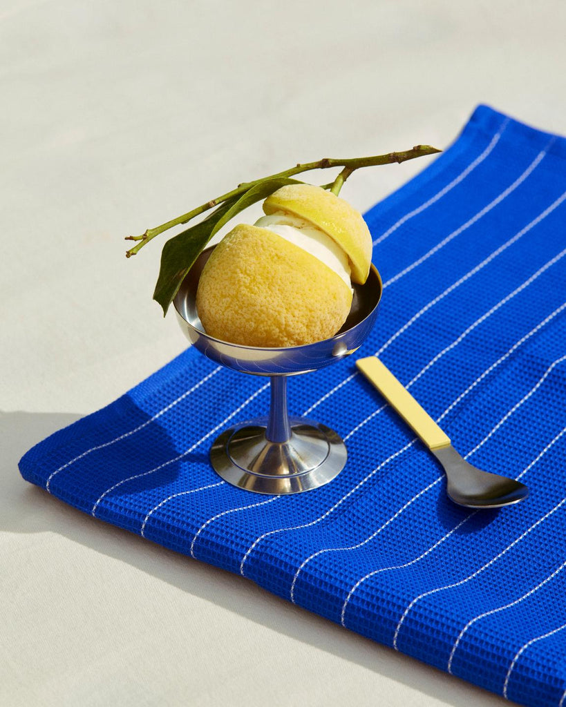 HAY Geschirrtuch "Canteen Tea Towel" Blue Pinstripe