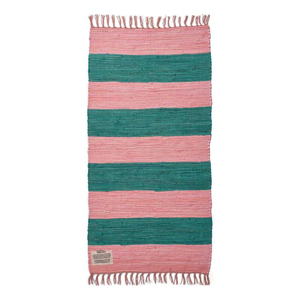 Chindi Rug - Pink/Grass 60x120cm