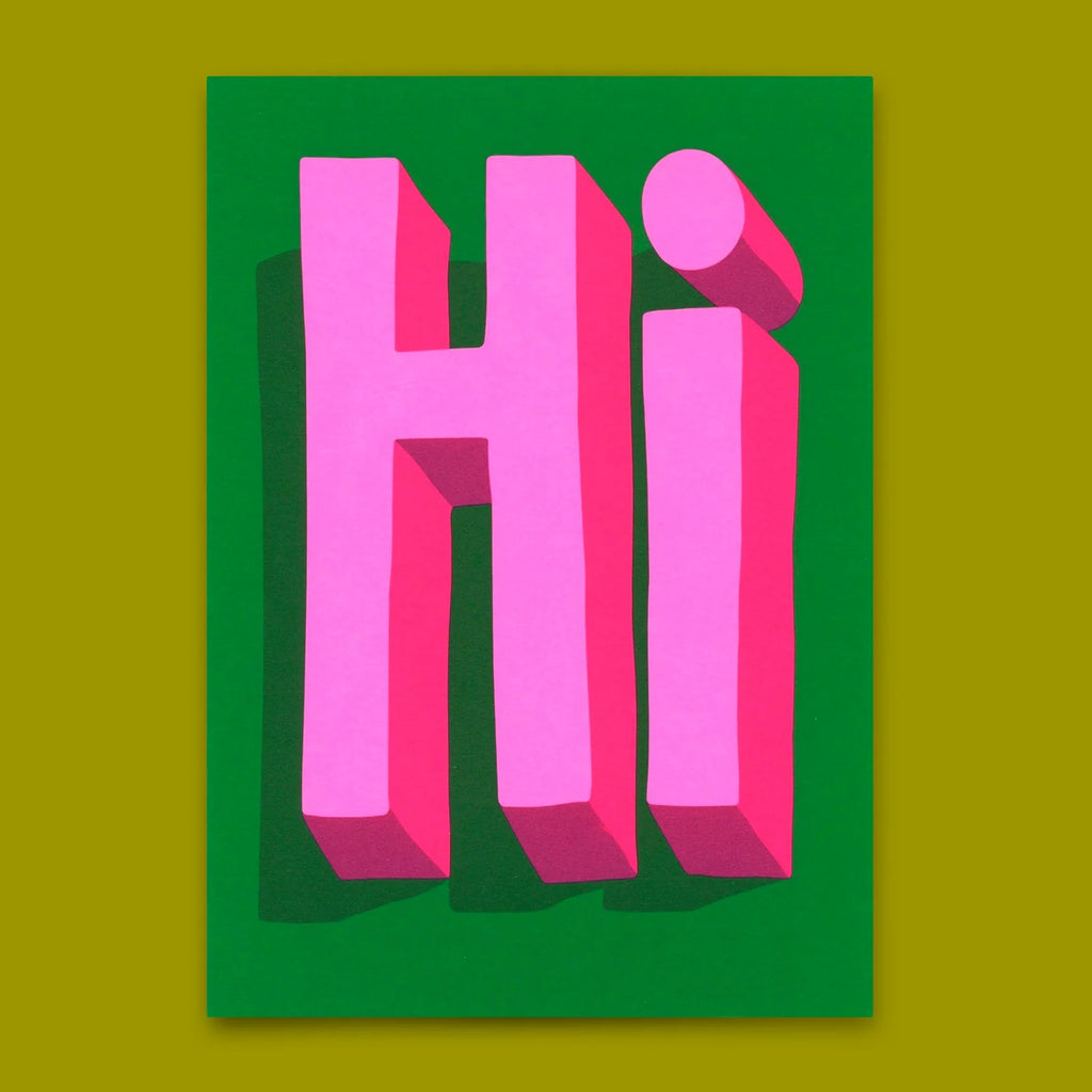 Postkarte "Hi"