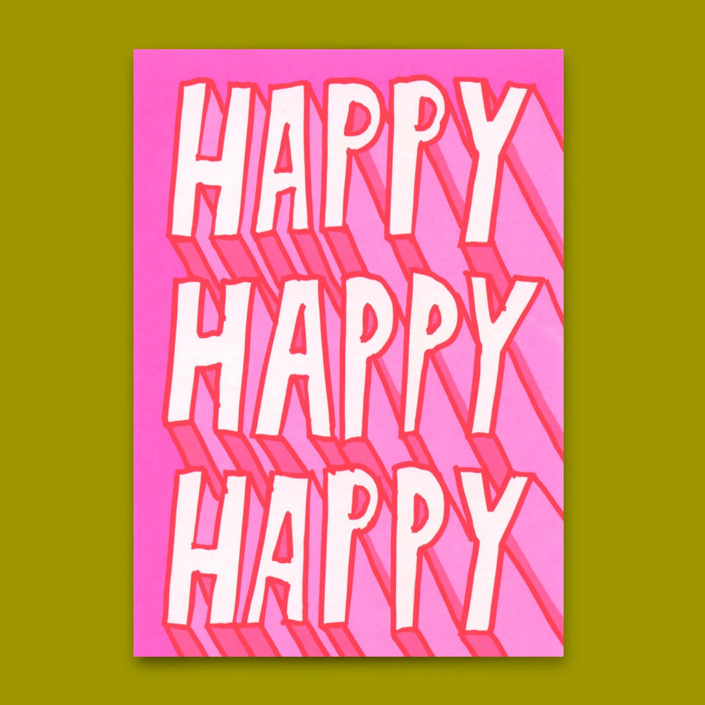 Postkarte "Happy Happy"