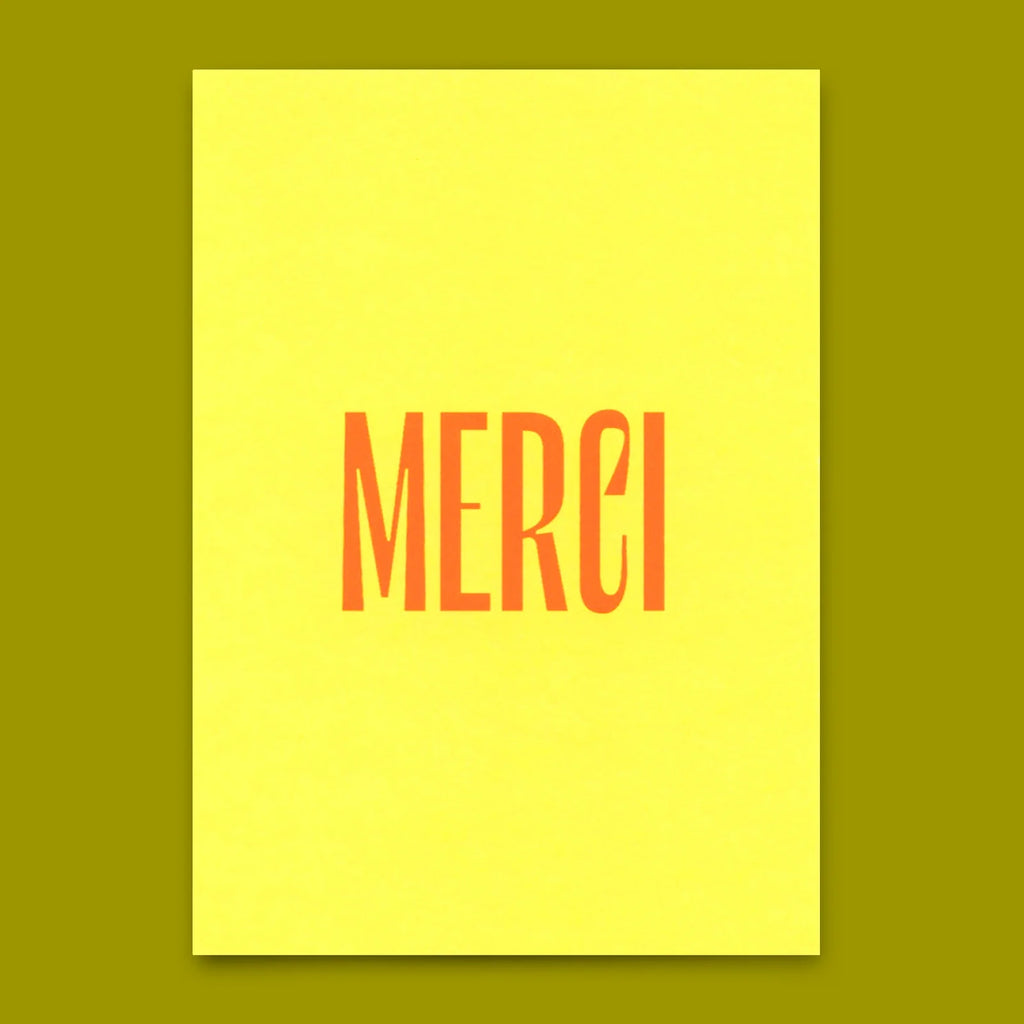 Postkarte "Merci"