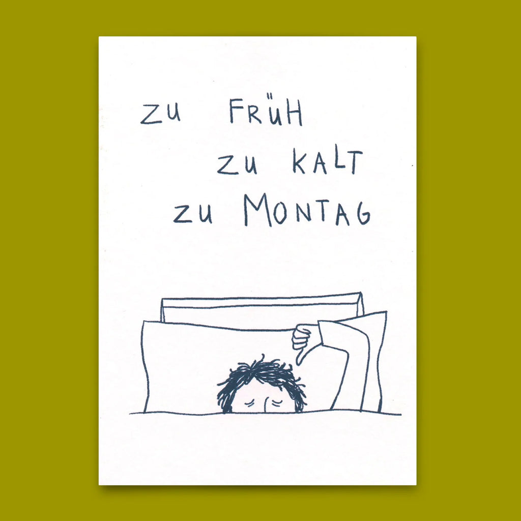 Postkarte "Zu Früh, zu Kalt"