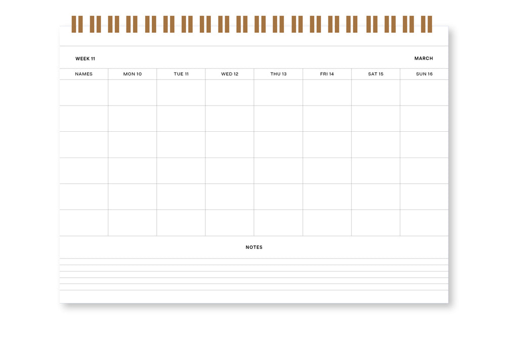 Wandkalender 2025 "Family Planner" - Stripes