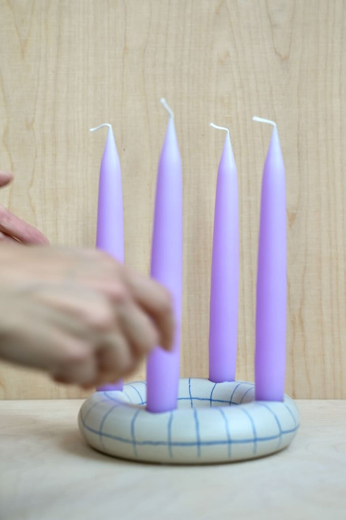 Keramik Adventskranz "Franz" Karo