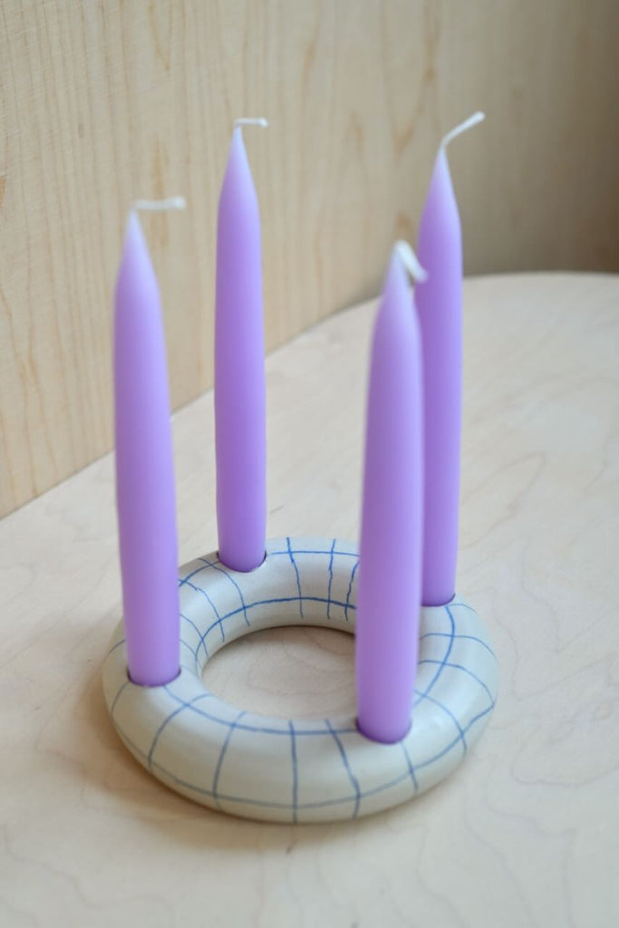 Keramik Adventskranz "Franz" Karo