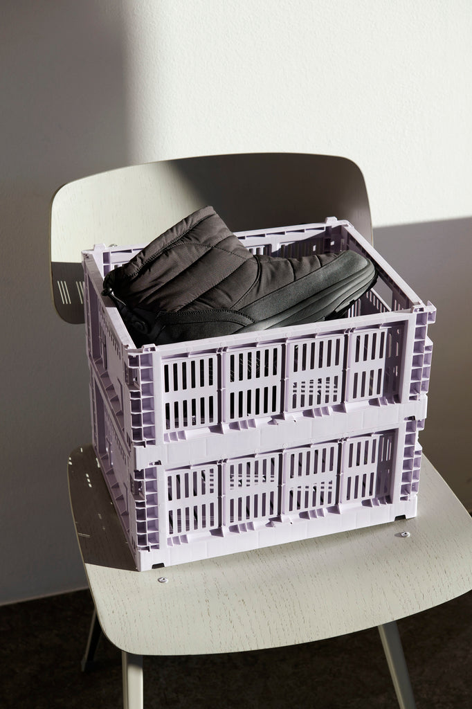 HAY Klappbox "Crate" Lavender - M