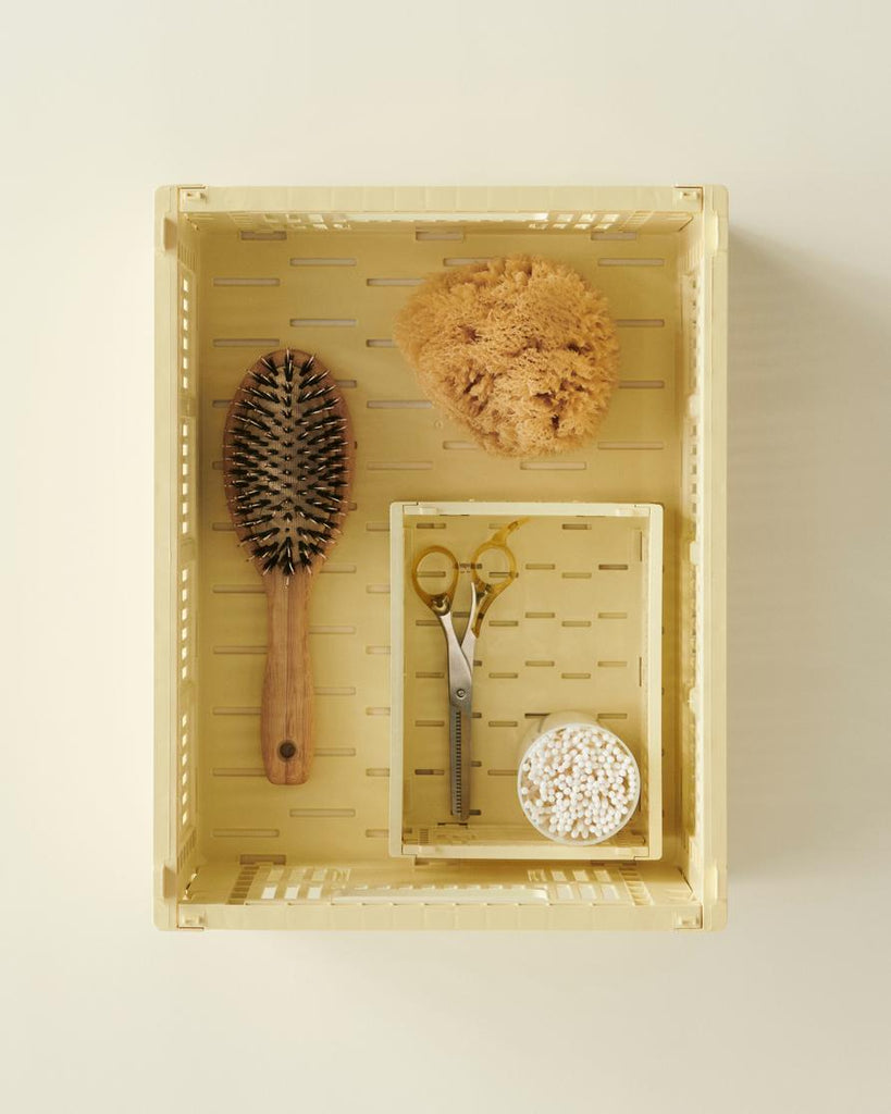 HAY Klappbox "Crate" Light Yellow - S