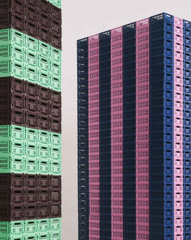 HAY Klappbox "Crate" Dark Mint - S