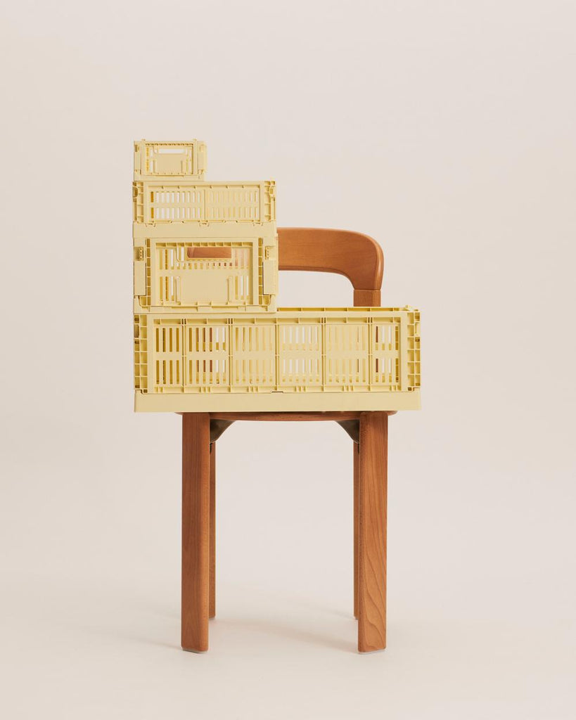 HAY Klappbox "Crate" Light Yellow - S
