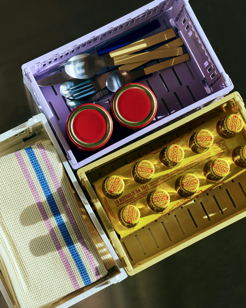 HAY Klappbox "Crate" Light Yellow - S