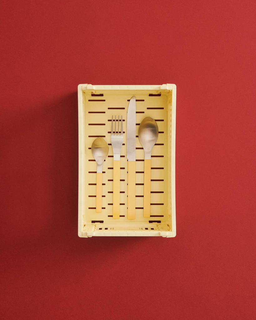 HAY Klappbox "Crate" Light Yellow - S