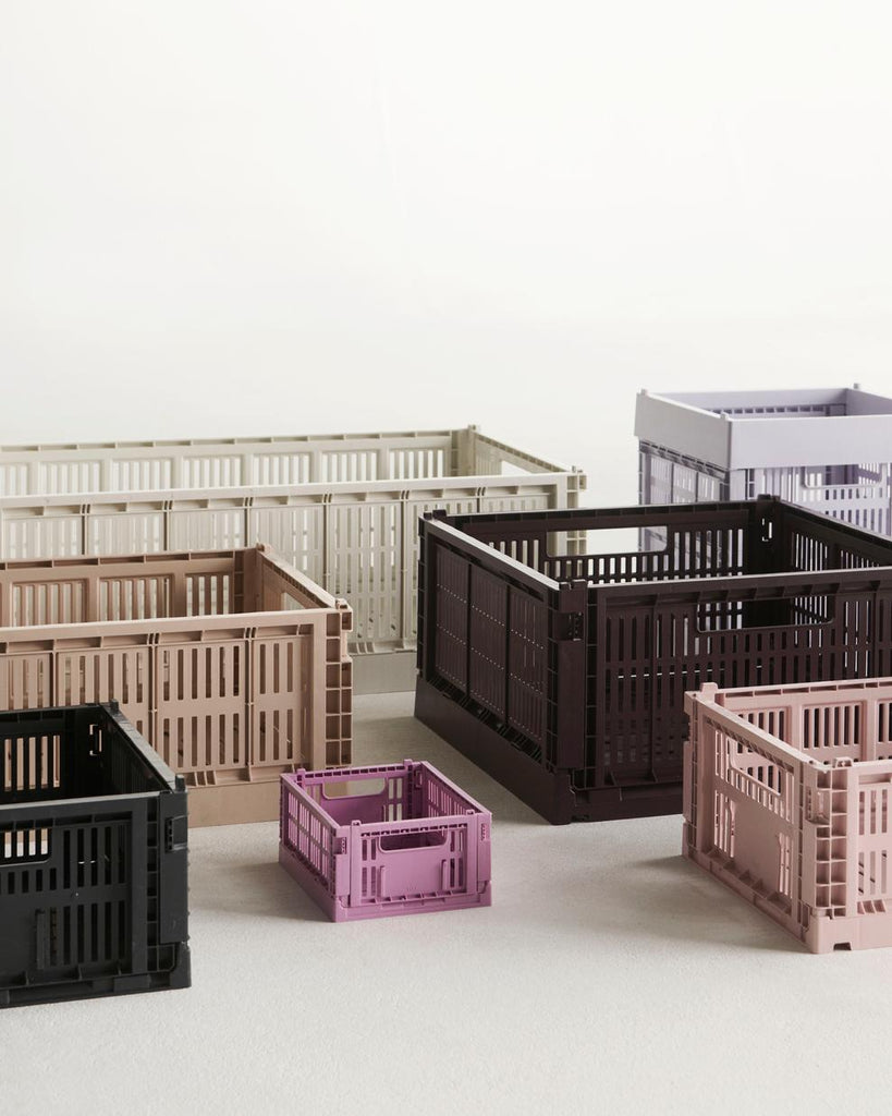 HAY Klappbox "Crate" Lavender - M