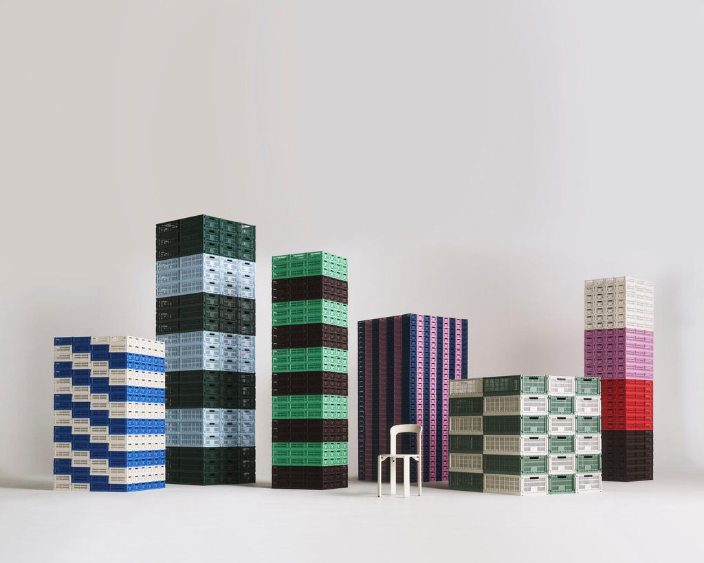 HAY Klappbox "Crate" Dark Mint - S