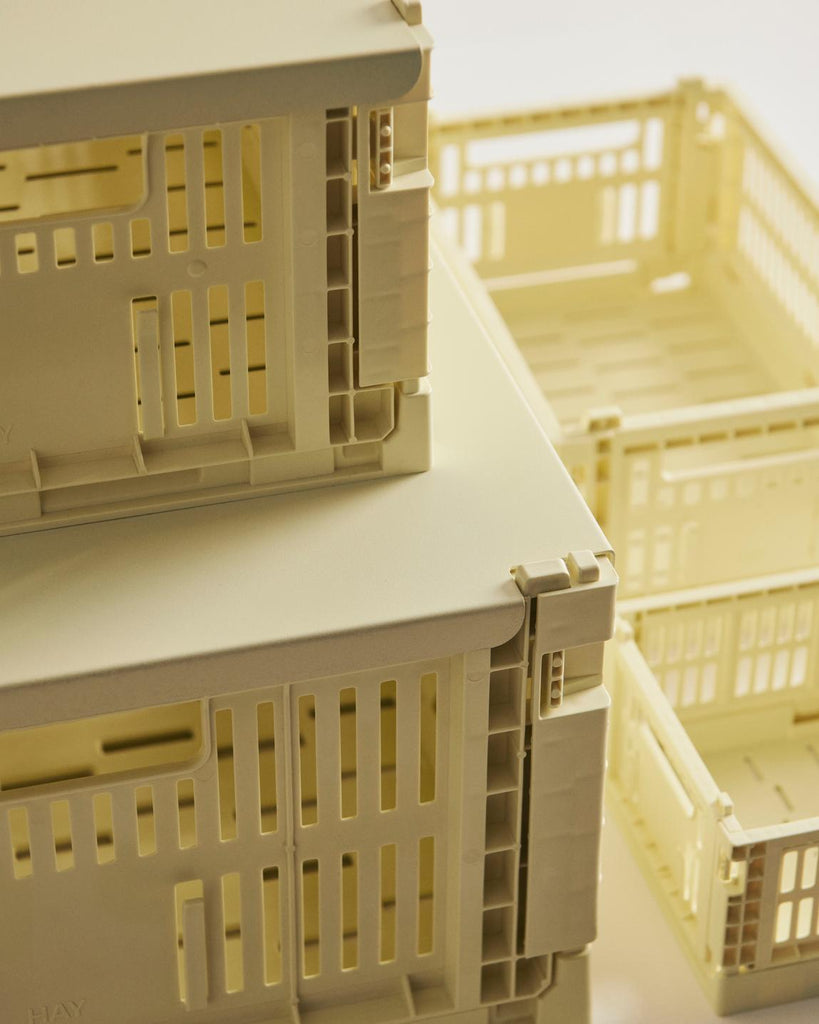 HAY Klappbox "Crate" Light Yellow - S