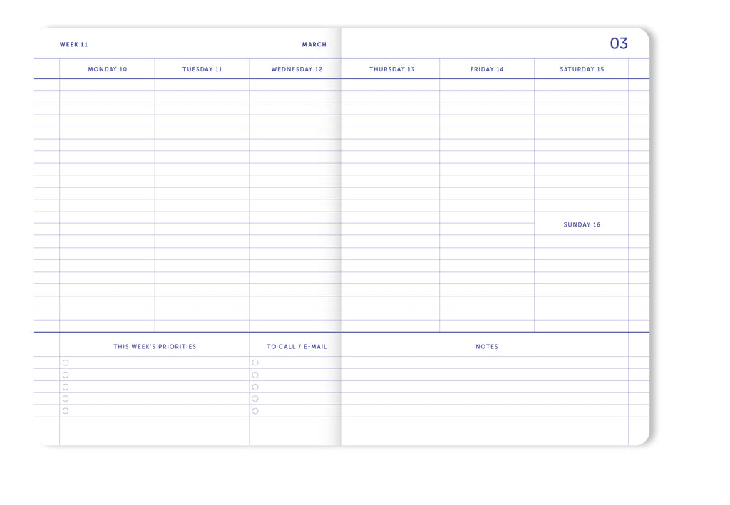 Kalender 2025 "Journal Diary"- Flow