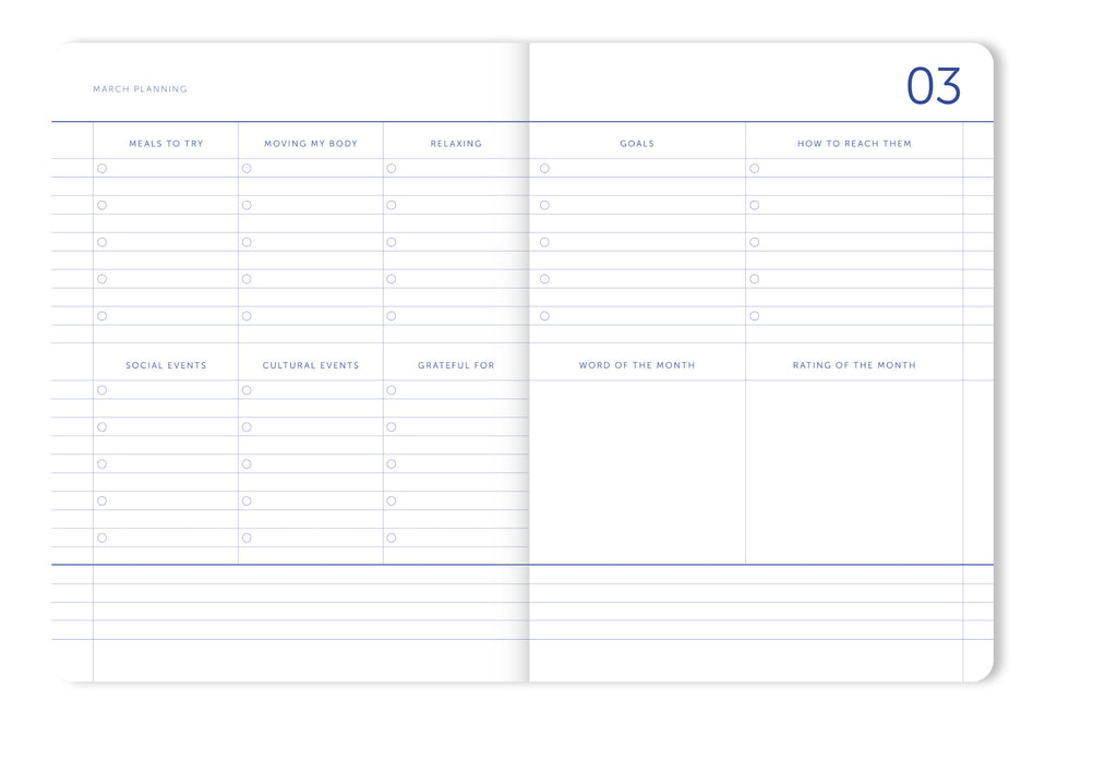 Journal Diary-Kalender 2025/2026 "Mint" 18 Monate