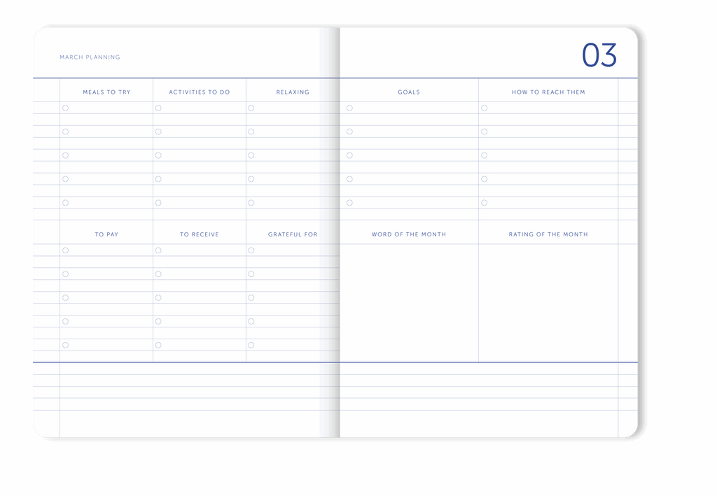 Kalender 2026 "My Journal" Flow Bordeaux