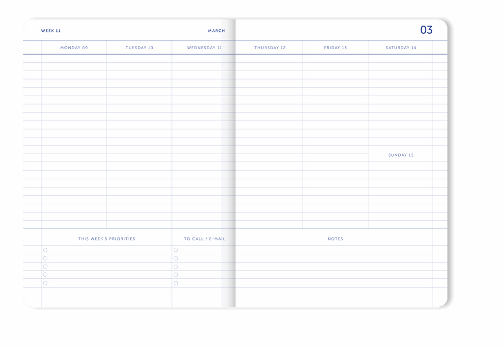 Kalender 2026 "My Journal" Flow Pink