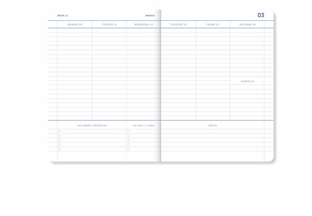Kalender 2026 "My Journal A6" Flow Bordeaux