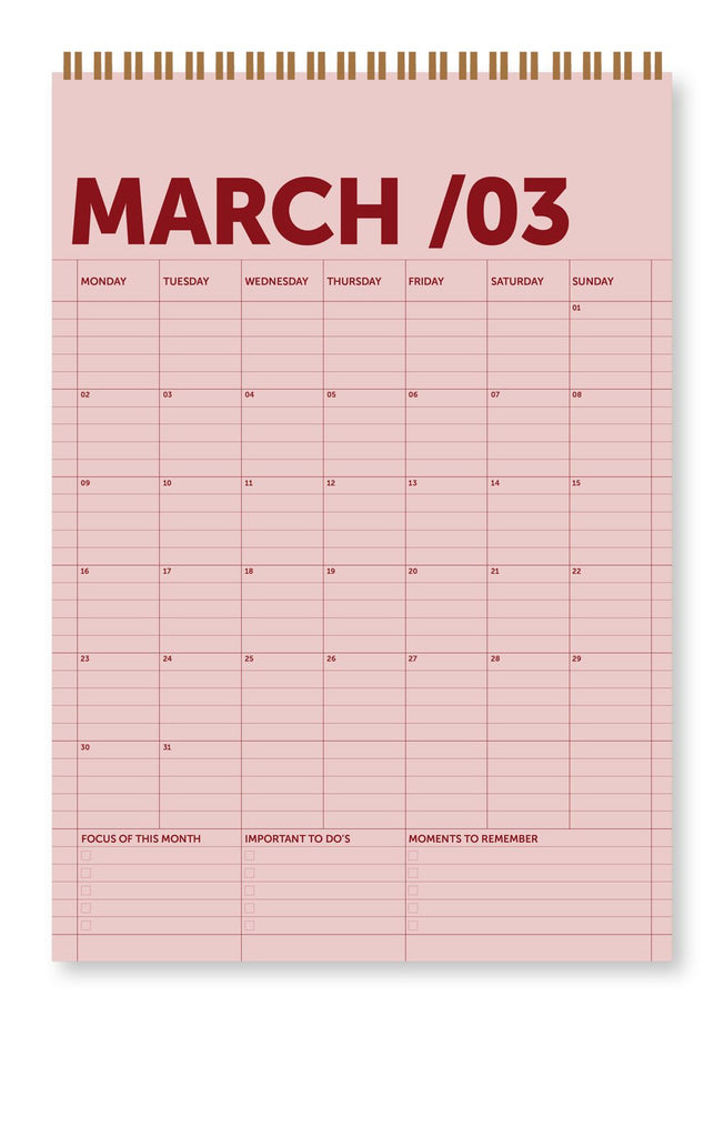 Kalender 2026 "Calendar A3"