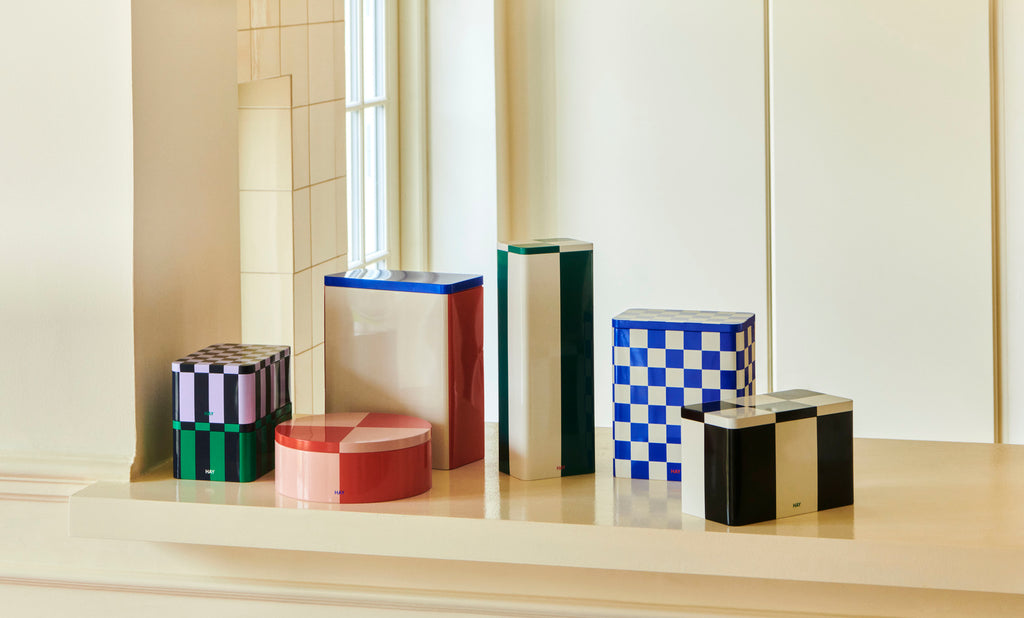 HAY Vorratsdose "Tin Container Round" Red/Softpink