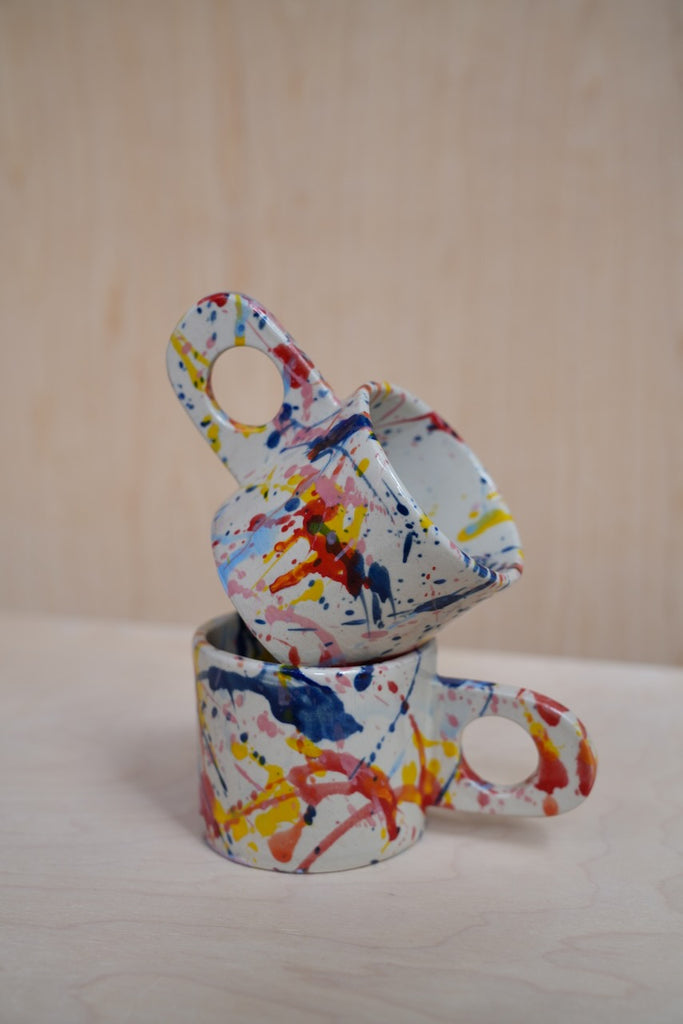 Keramik Unikat-Kunst Tasse "Speckles" - #21
