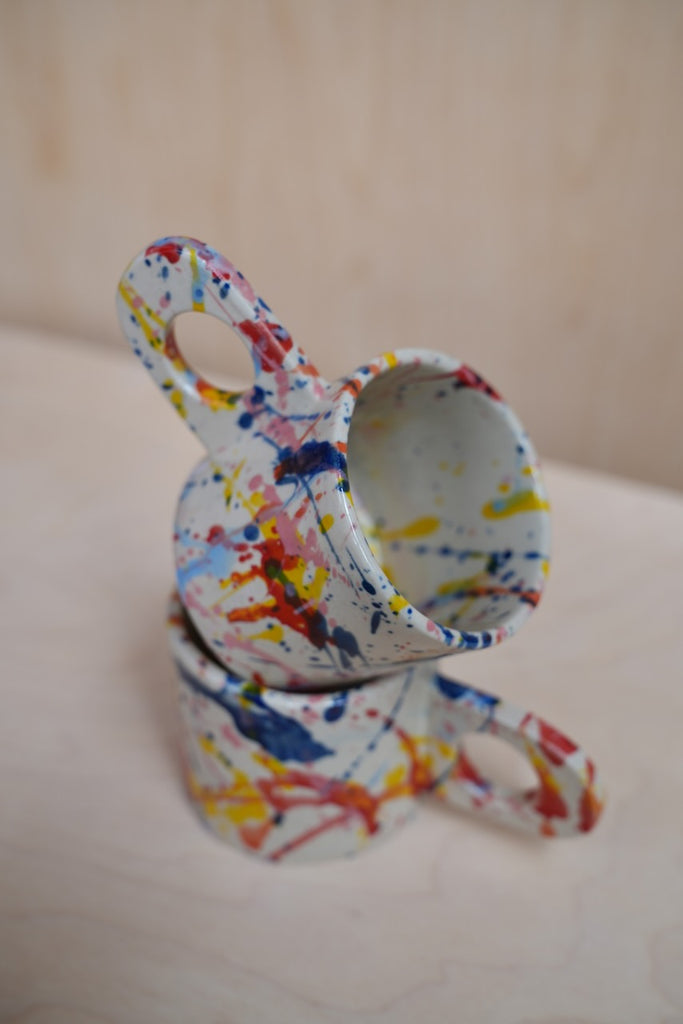Keramik Unikat-Kunst Tasse "Speckles" - #21