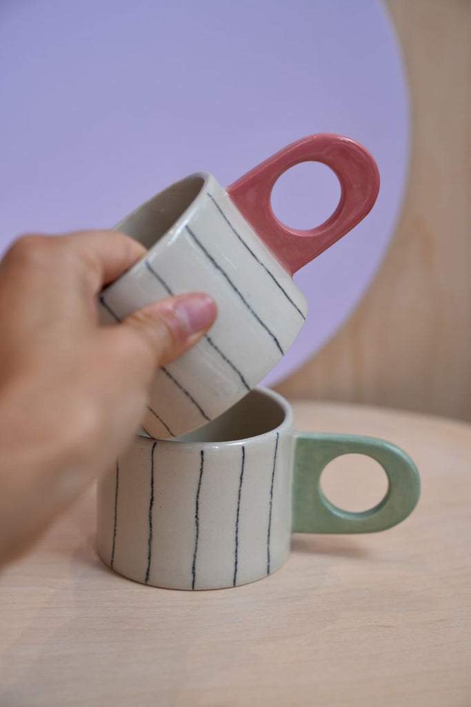 Keramik Unikat-Kunst Tasse "Simple" - #24