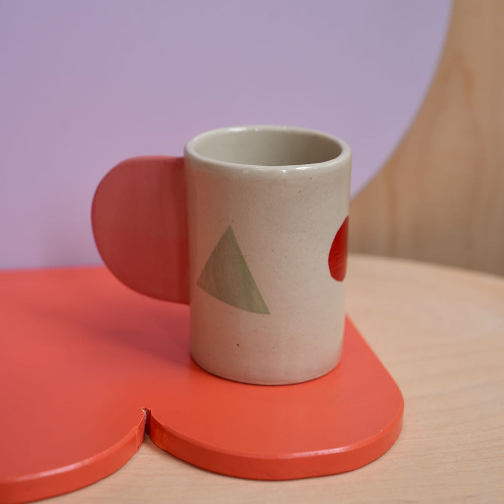 Keramik Unikat-Kunst Becher "Happy Face" - #05