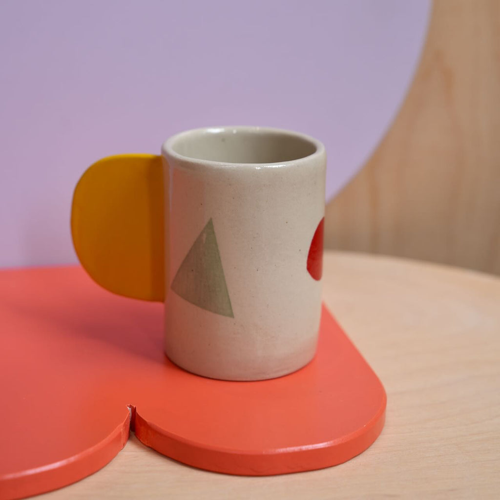 Keramik Unikat-Kunst Becher "Happy Face" - #07