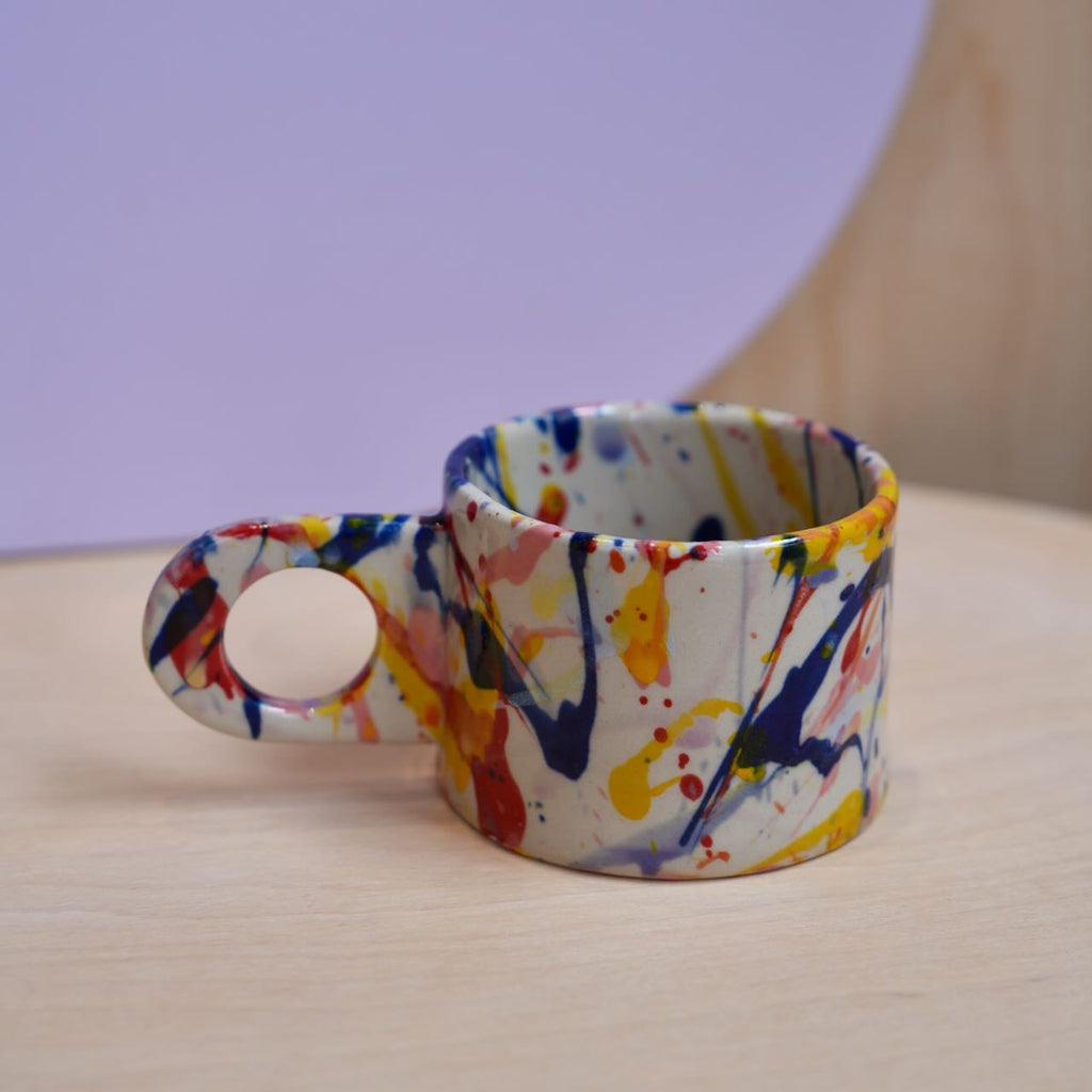 Keramik Unikat-Kunst Tasse "Speckles" - #28