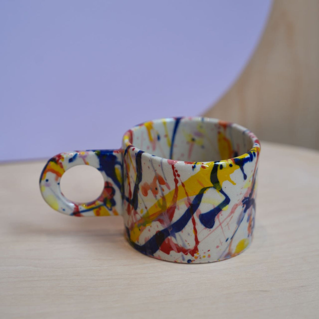 Keramik Unikat-Kunst Tasse "Speckles" - #29