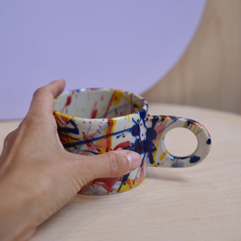 Keramik Unikat-Kunst Tasse "Speckles" - #31