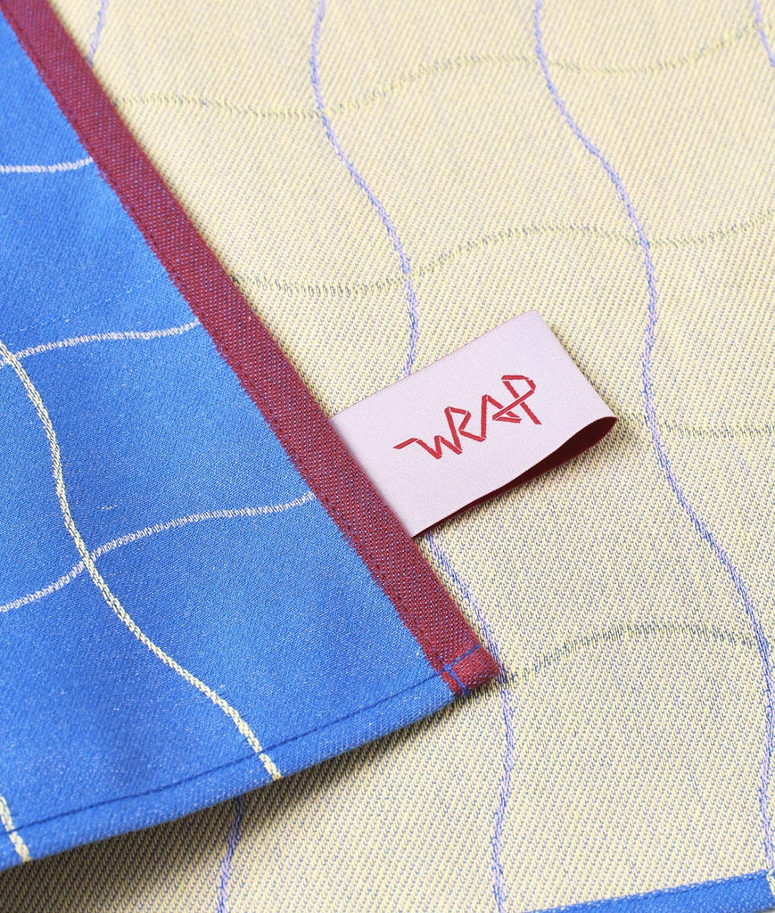 Geschirrtuch "Wave Grid" Blue