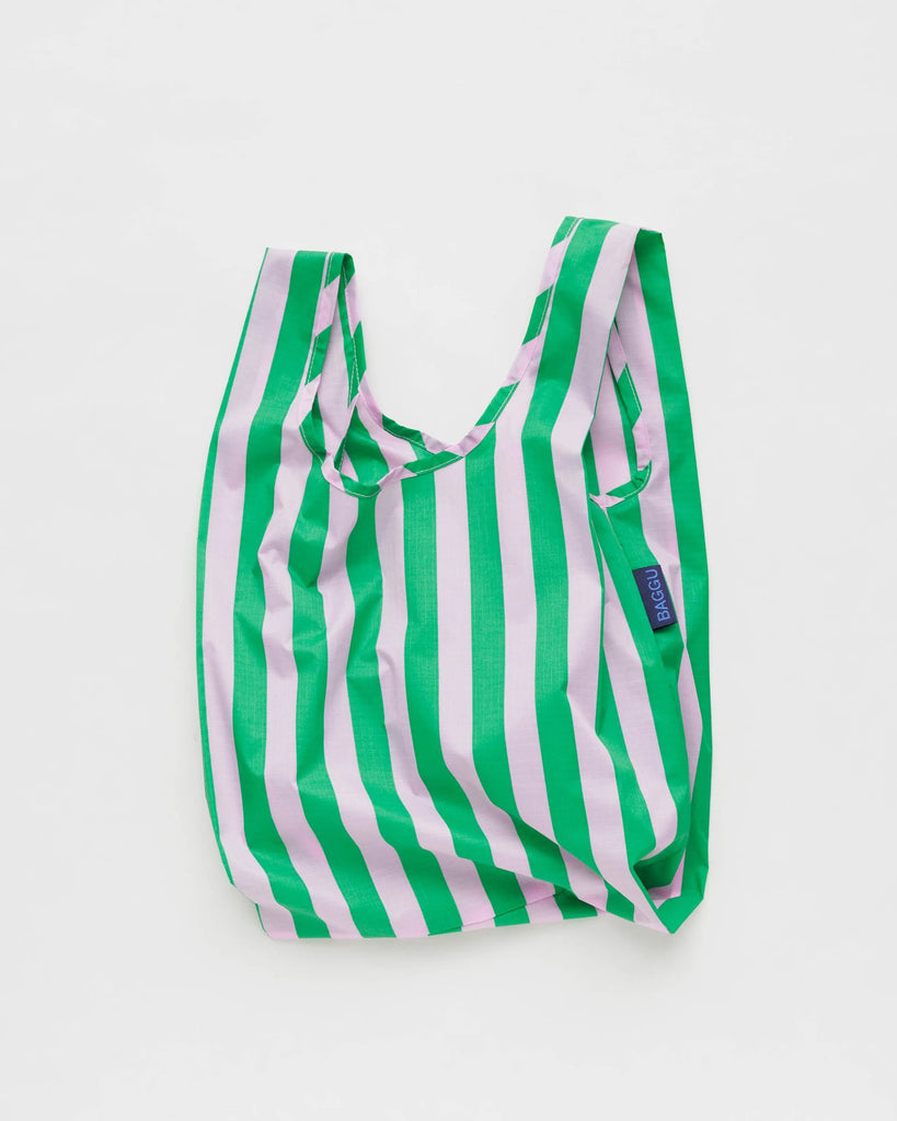 Tasche "Baby Baggu" - Pink Green Stripe