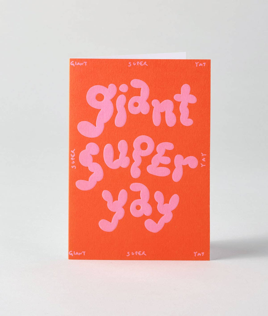 Klappkarte „Giant Super Yay“