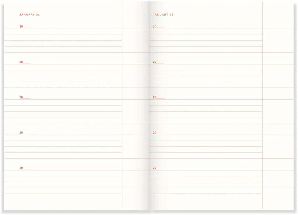 Journal "One Line A Day" Lavender Stripe