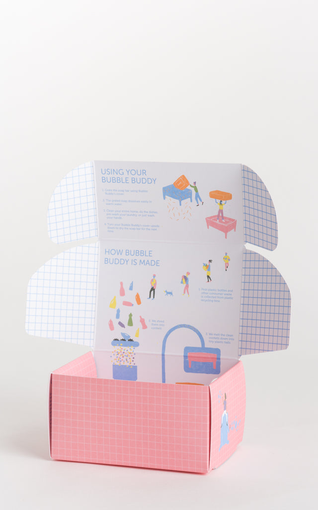 Seifenablage "bubble buddy kits" salmony